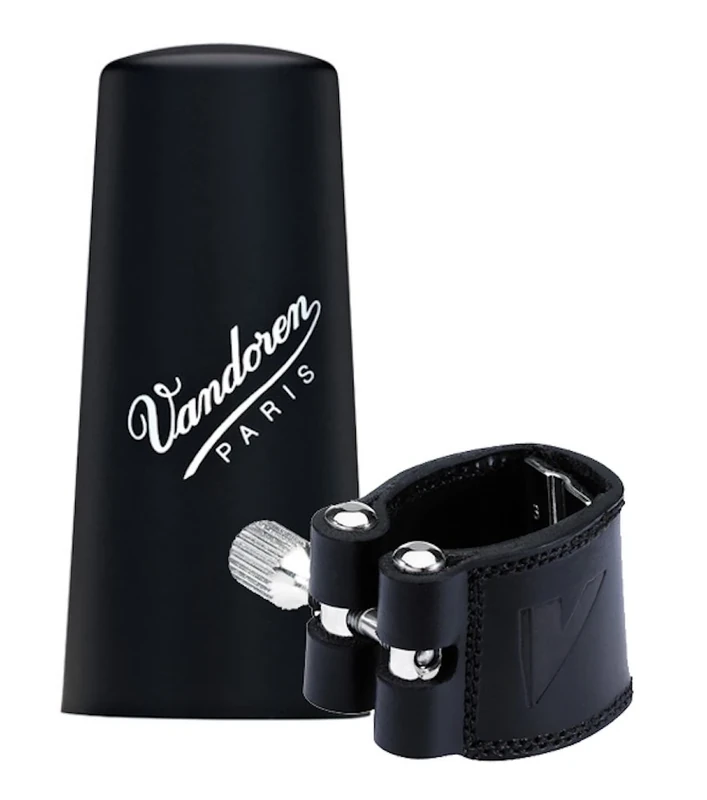 Vandoren Leather Eb Clarinet Ligature with Plastic Cap