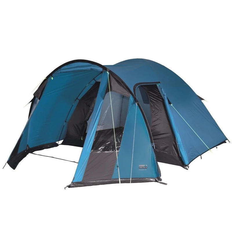 High Peak Tessin 4 Tent, Unisex, Zelt Tessin 4, blau/dunkelbraun