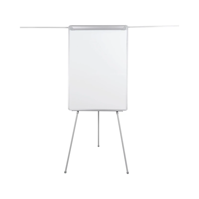 Bi-Office Flipchart Tripod Easel Easy with extendable arms, Magnetic, Aluminium Frame, Grey, Euro (70 x 100 cm)
