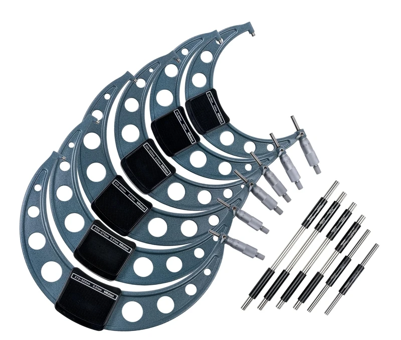 Mitutoyo 103-915-10 Series-103 Outside Micrometre Set, 150 mm-300 mm Range
