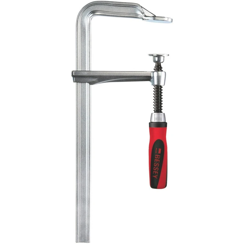 Bessey GZ125 "GZ" All-Steel Table Clamp, Grey/Red, 1250/120 mm