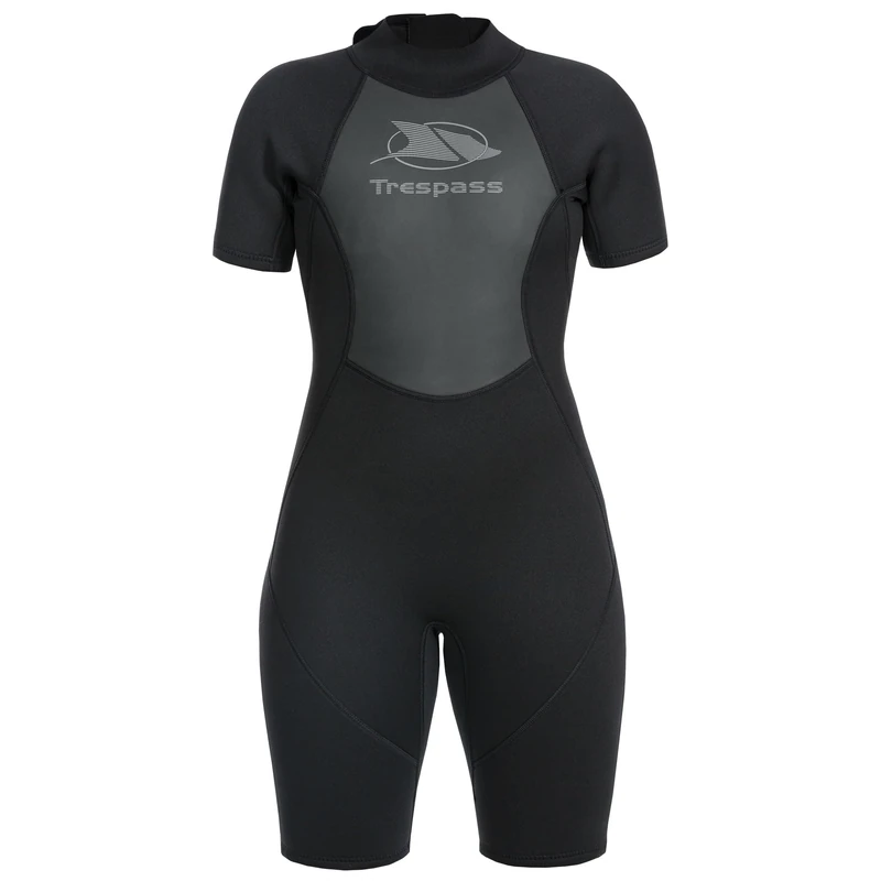 Trespass Womens Wetsuit 3mm Short Length 7mm Zipper Mesh Chest Panels Astor
