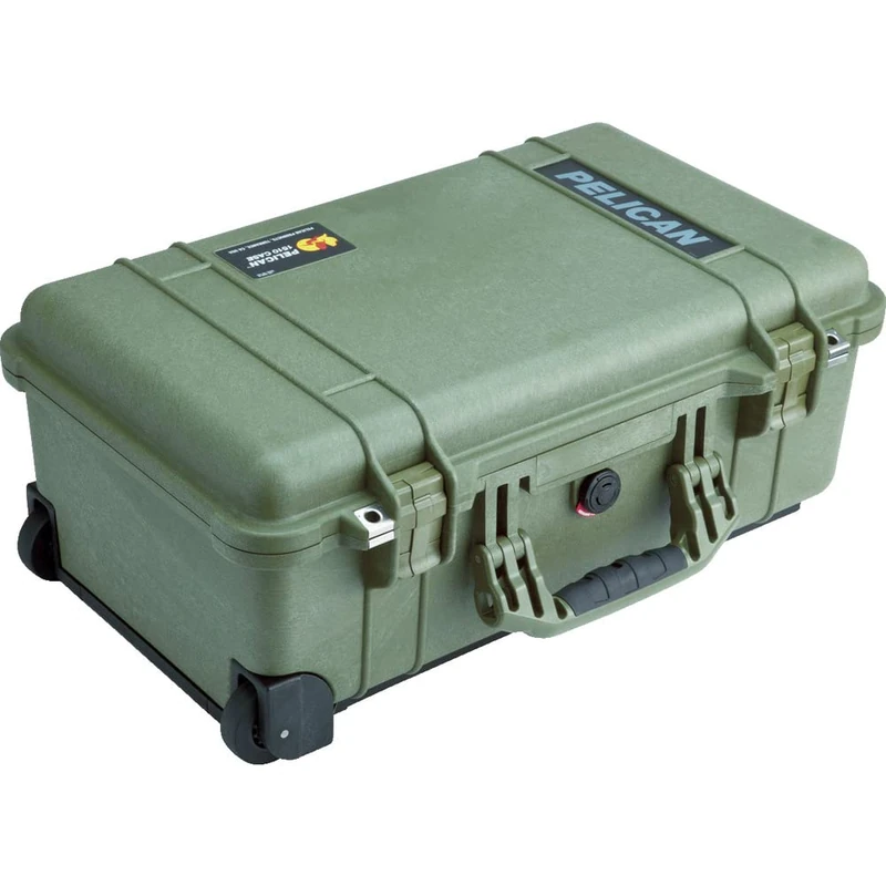 Pelican 1510 Olive Equipment Cases (Olive, 558.8 mm, 351.5 mm, 228.6 mm, 6.18 kg, 501.5 x 279.4 x 193 mm)