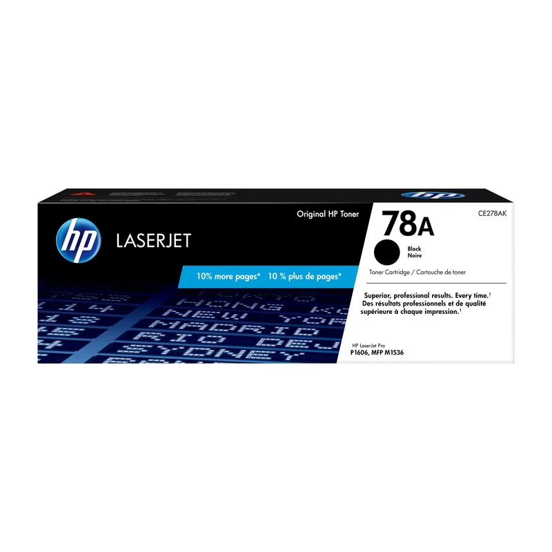HP CE278A 78A Original LaserJet Toner Cartridge, Black, Single Pack