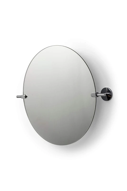 Croydex Hampstead Wall Mounted Mirror with Zinc Alloy Construction, Chrome, Silver