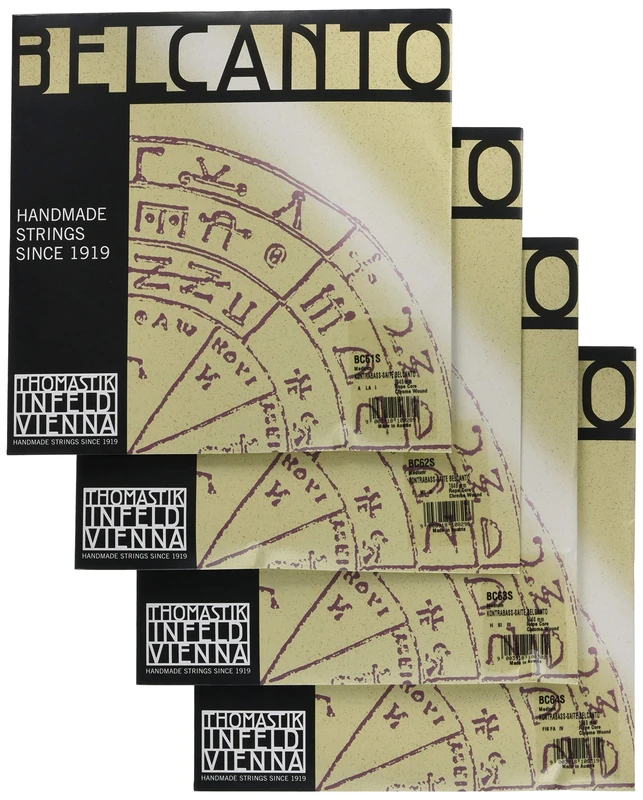 Thomastik Saiten für Kontrabass Belcanto Rope Core Solostimmung Satz 3/4 mittel für Mensur 1040-1060 mm / 41-41.7"