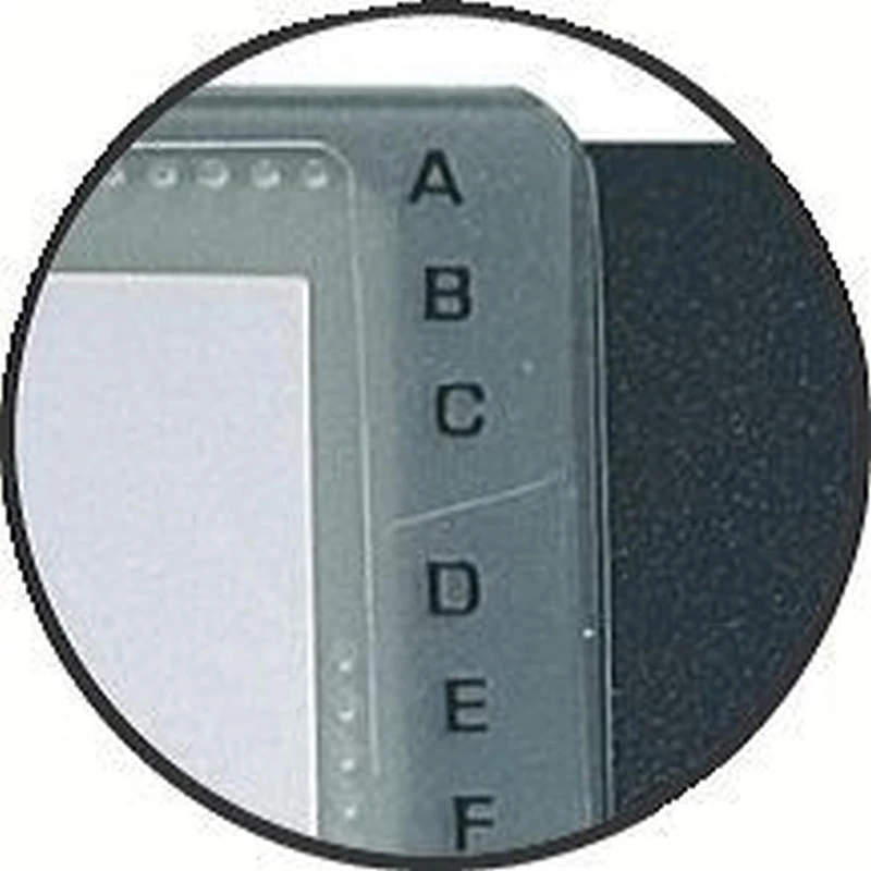 Exacompta - Ref 75034E - Box of 5 Exacard Removable Spiral Bound Business Card Holders - Comes with 20 Detachable Pockets - for 120 Cards - Elastic Closure - File Format 85x55mm