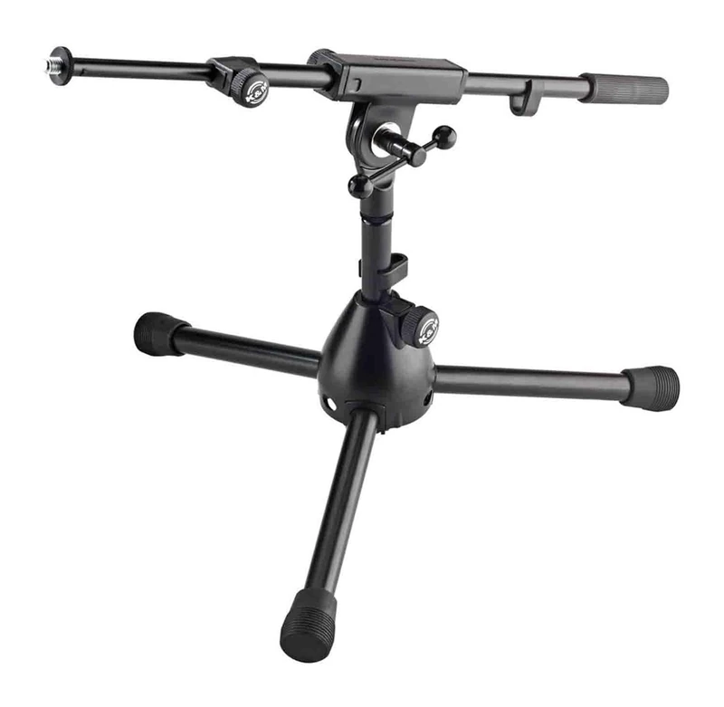 K & M Microphone Stand - very low level w/2 piece boom arm