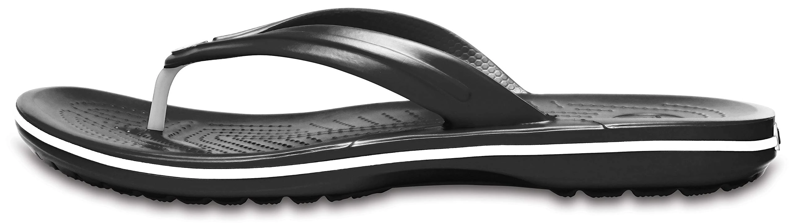 Crocs Unisex Crocband Flip Flip Flops, Black, 12 UK Men