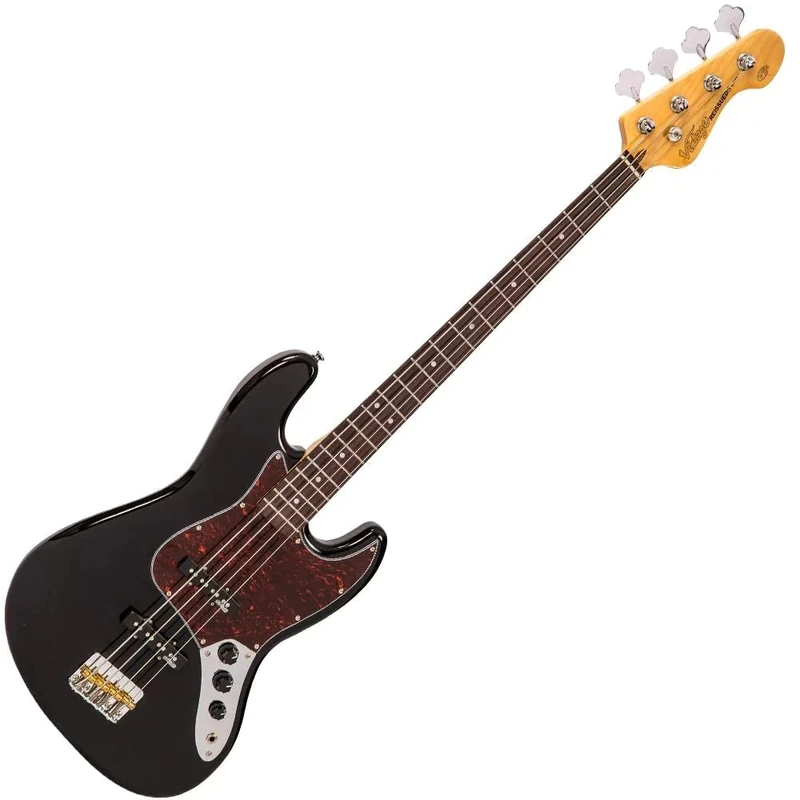 Vintage Black Bass Guitar