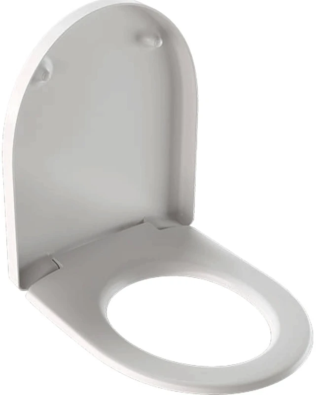 Keramag 573085000 geberit Renova No. 1 Plan Toilet Seat White with Soft-Close Mechanism Lid and Fastening from Top Made of Metal, 47 x 37 x 6 Centimeters