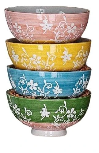 Hoff-Interieur 2129 Breakfast Cups, Composite, Multicolor - Image 1