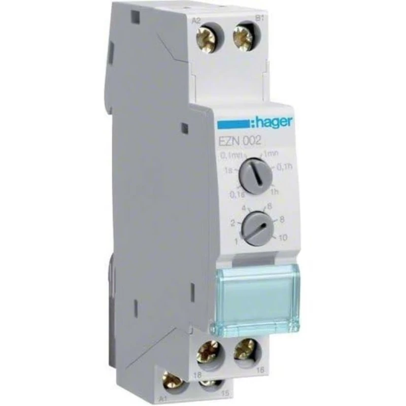 Hager – EZN002 – RELAY Timer with Delay to switch 10 a, Ac/Dc