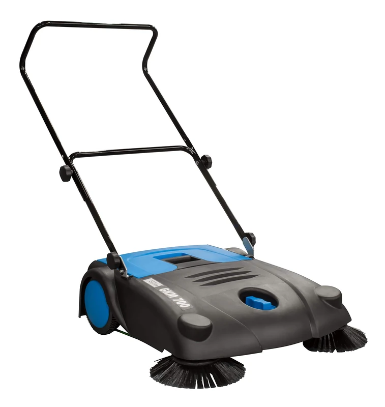 Güde GKM 700 manual sweeper, 700 mm sweeping width, 14 l waste container, 2000 m² surface output/hour