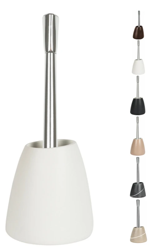 Spirella Etna Toilet Brush Stoneware White Height 41.5 cm x Width 17 cm
