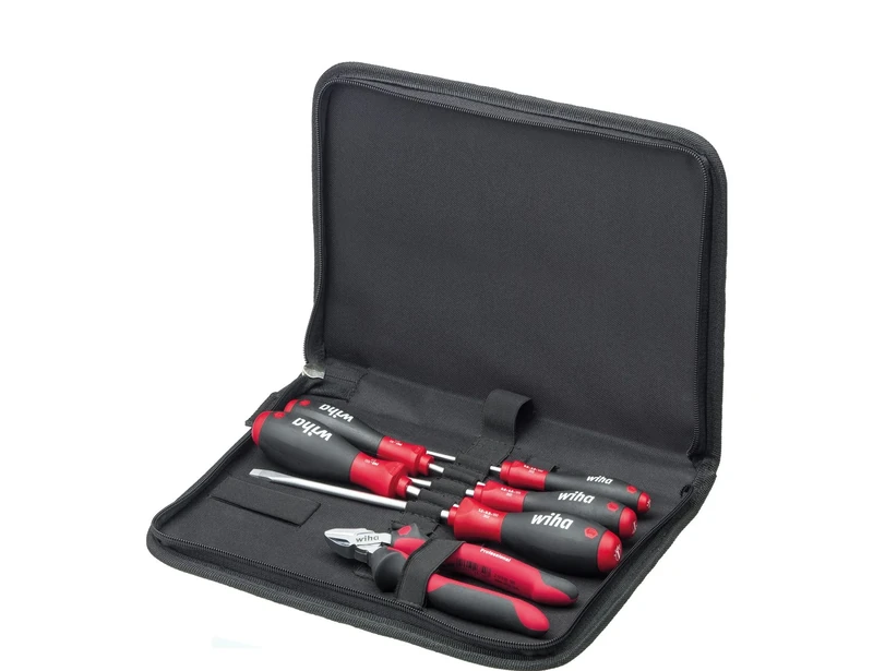 Wiha 9300-020 Tool Set Mechanic, Red/Black, 160 mm
