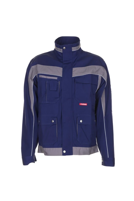 Planam 2502064 Size 64 "Plaline" Waisted Jacket - Marine Blue/Zinc