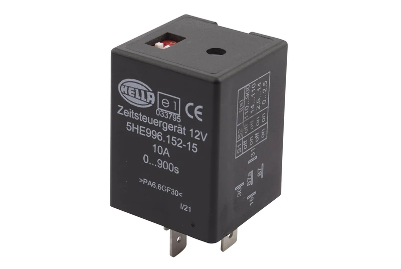 HELLA 5HE 996 152-151 Zeitrelais - 12V - Anschlussanzahl: 5 - Wechsler