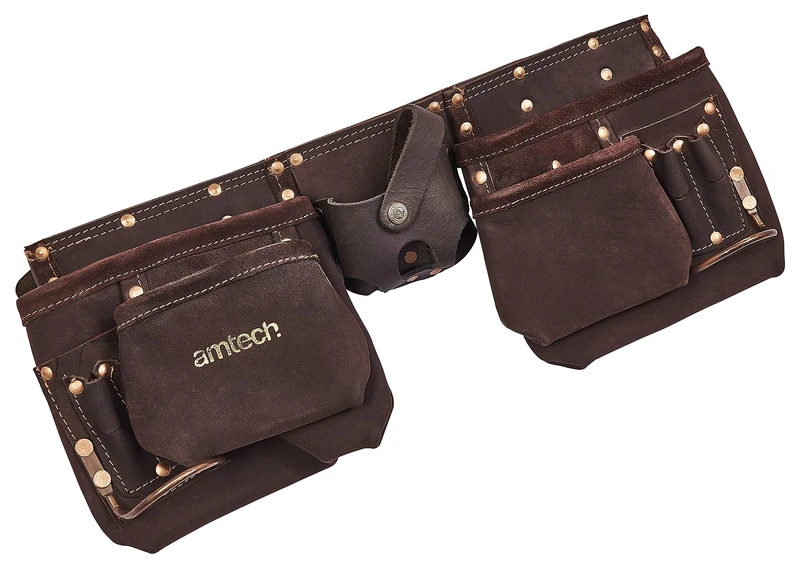 Amtech N1055 12 Pocket Heavy Duty Leather Tool Belt