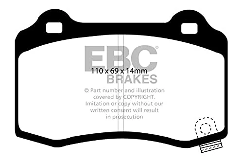 EBC Brakes DP61788 Green stuff Brake Pads 6000er-Serie