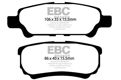 EBC Brakes DP61563 Green stuff Brake Pads 6000er-Serie