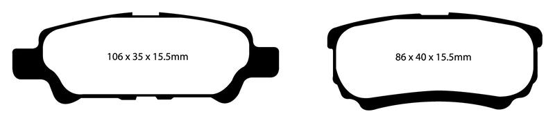 EBC Brakes DP21563 Green stuff Brake Pads