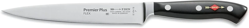 Dick 81454182 Premier Plus flexible filleting knife, 18 cm, stainless steel, silver, 27 cm x 2 cm x 1 cm