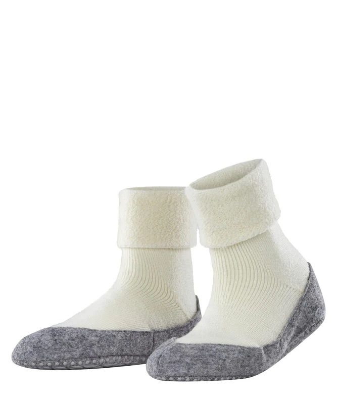 FALKE Women's Cosyshoe Slipper Socks Anti-Slip Nubs Printed On Felt Sole Improved Grip Thick Comfortable Warm Full Inner Plush Breathable Climate-Regulating Odour-Neutralising Wool 1 Pair