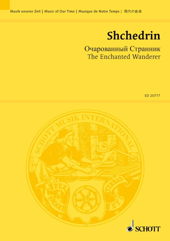 The Enchanted Wanderer (Le Pélerin enchanté): Opera for the concert stage (Opéra pour la scène de concert). mezzo-soprano, tenor, bass, mixed choir and orchestra. Partition d'étude.