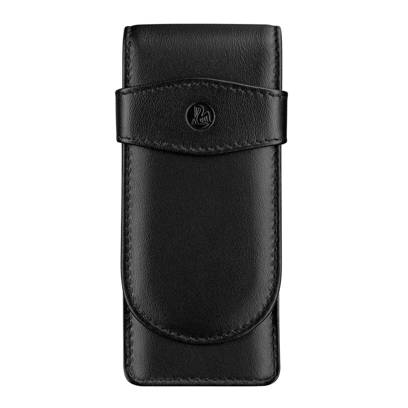 LEDERETUI F?R 3 STIFTE für 3 Schreibgeräte Black