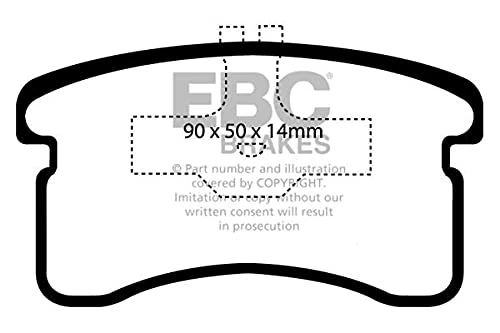 EBC Brakes DP1016 Blackstuff Brake Pads