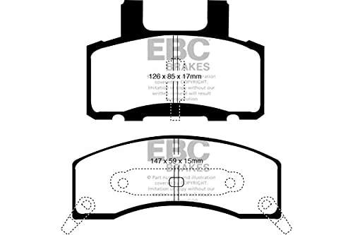 EBC Brakes DP61274 Green stuff Brake Pads 6000er-Serie