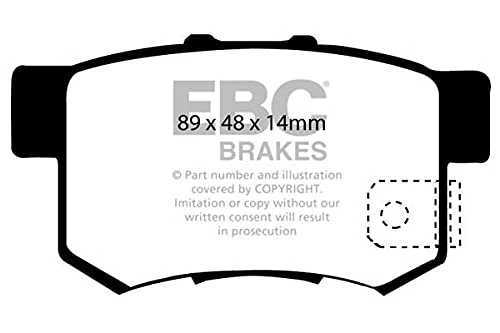EBC Brakes DP31193C Redstuff Brake Pads, Red Stuff