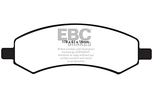 EBC Brakes DP61738 Green stuff Brake Pads 6000er-Serie