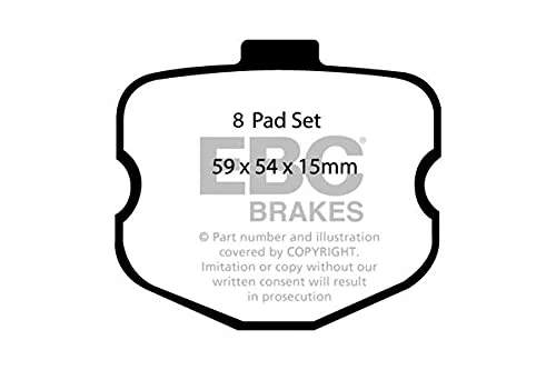 EBC Brakes DP41771/2R Yellowstuff Brake Pads