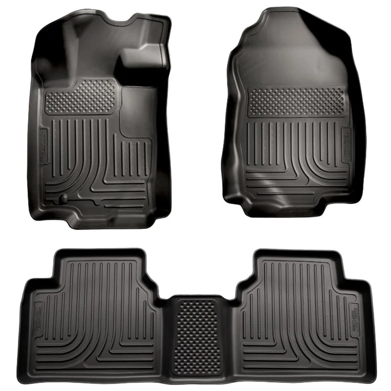 Husky Liners 98361 Fits 2006 Lincoln Zephyr, 2010-12 Ford Fusion, 2010-12 Lincoln MKZ, 2010-11 Mercury Milan - Front Wheel Drive Weatherbeater Front & 2nd Seat Floor Mats