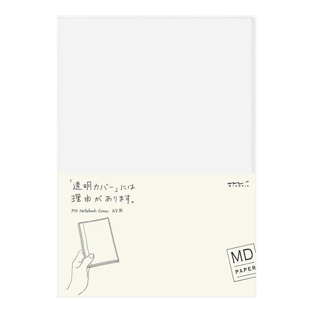 Midori 49360006 – Clear Plastic Case for Notebook, A5