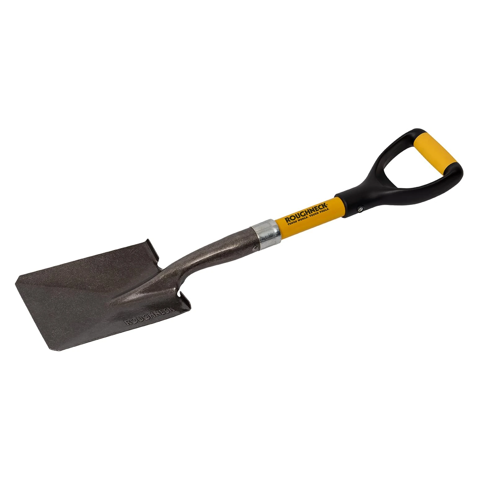 Roughneck Micro Shovel, Heavy-Duty Square Blade, Short Shaft for Small, Compact Spaces, to Shovel Material Out of Bulk Bags - 690mm (27")