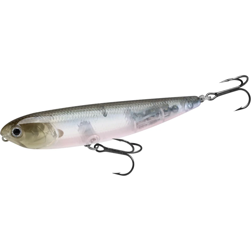 LUCKY CRAFT Sammy 100, 238 Ghost Minnow, Topwater Fishing Lures, Freshwater Bass Lures, 4" Length Floating Lure, Champion Walk-The-Dog Bait, Lake Bass Fishing Gear and Accessories - Image 1