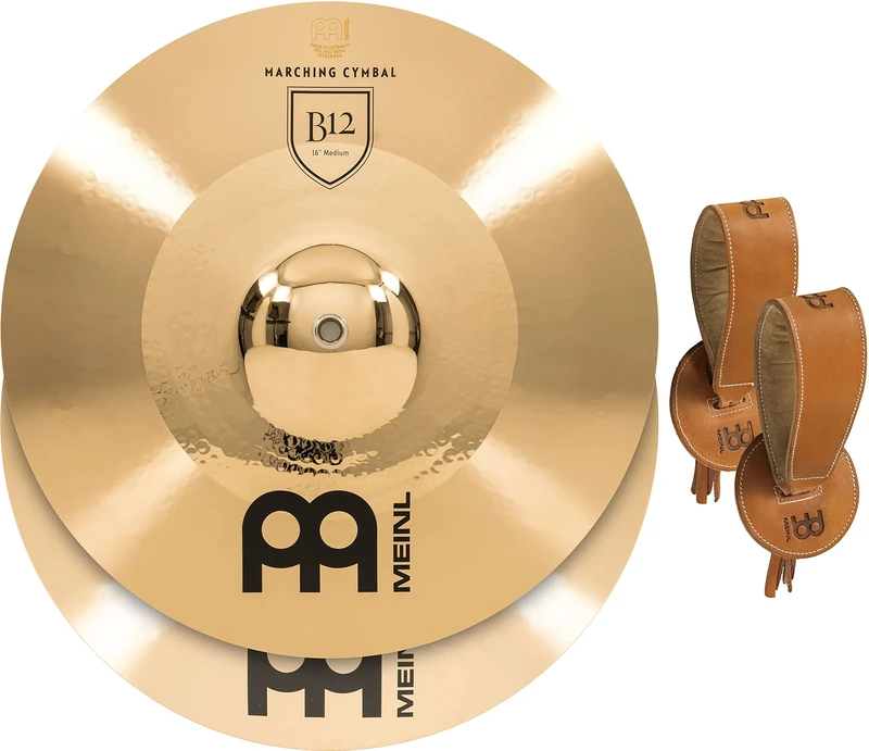 Meinl 16 inch B12 Bronze Medium Pair Marching Cymblas