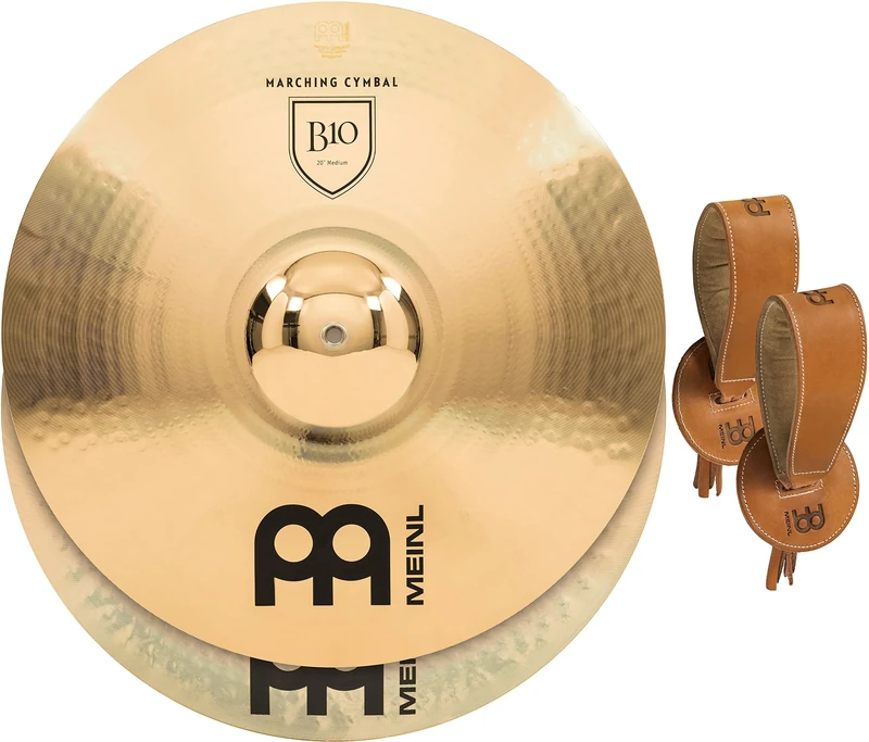 Meinl 20 inch B10 Bronze Medium Pair Marching Cymblas