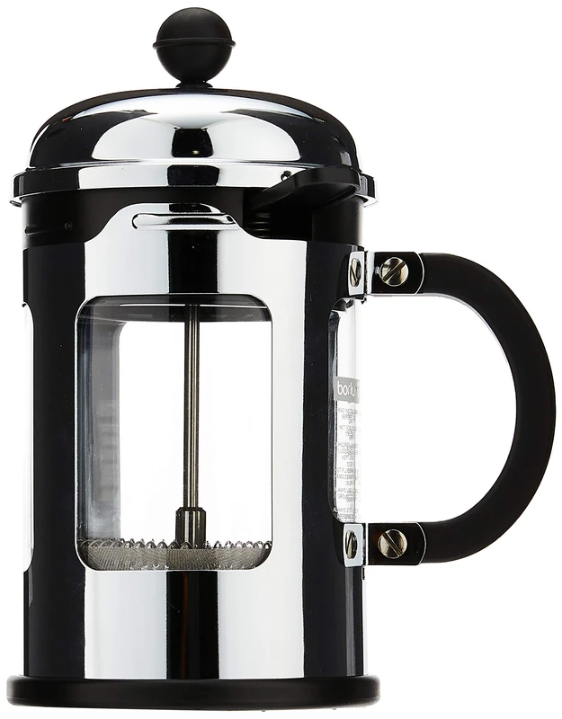 Bodum Chambord Coffee Maker, 0.5 Litre - 4 Cup, Chrome, 11171-16