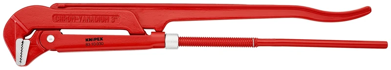 KNIPEX Pipe Wrench 90° Red Powder-Coated 650 mm, 83 10 030