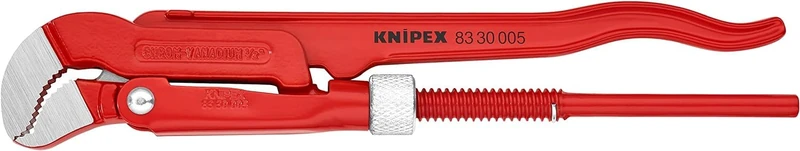 KNIPEX Pipe Wrench S-Type Red Powder-Coated 245 mm, 83 30 005