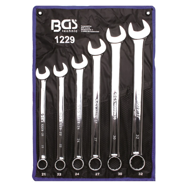 BGS 1229 | Combination Spanner Set | extra long | 21 - 32 mm | 6 pcs.