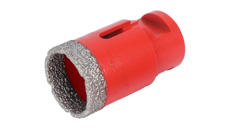 RUBI 4912 | Dry Drilling in Ceramic, Porcelain, Natural Stone and Other Material | Operating Speed 14,000 r.p.m | DRYGRES Drill BIT Ø1 3/8" (35 MM.), Metallic Silver
