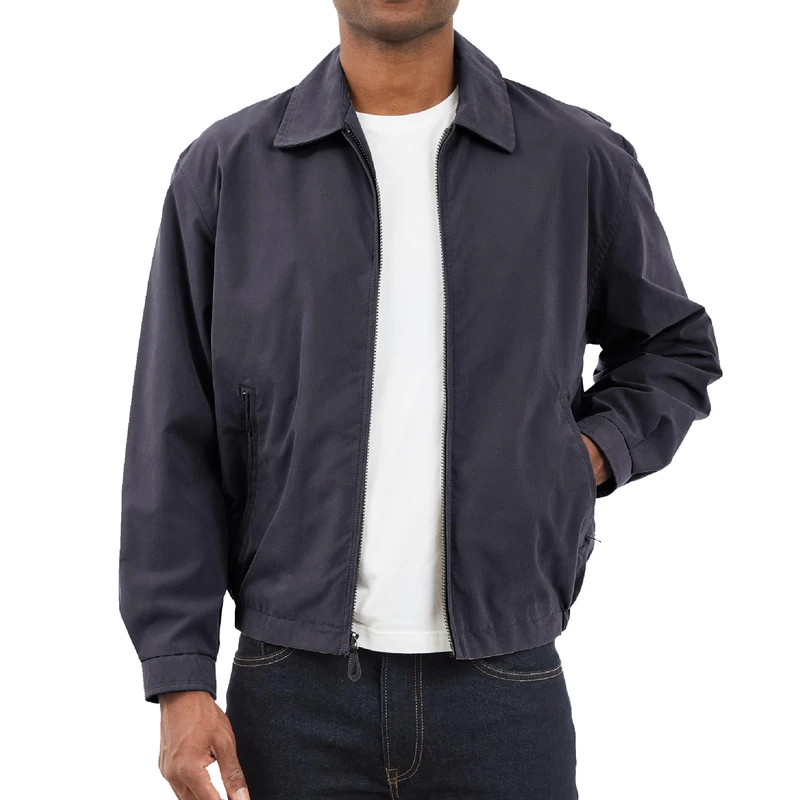London Fog Men's Auburn Zip-Front Golf Jacket (Regular & Big-Tall Sizes), Navy, Small, Navy, S