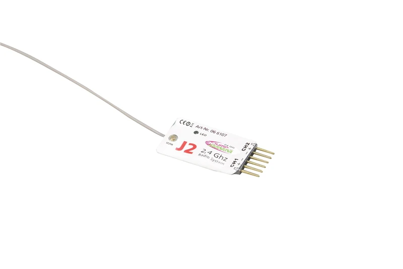 Jamara 66107 Jump3 J2 Receiver, 2.4 GHz, Multi Color