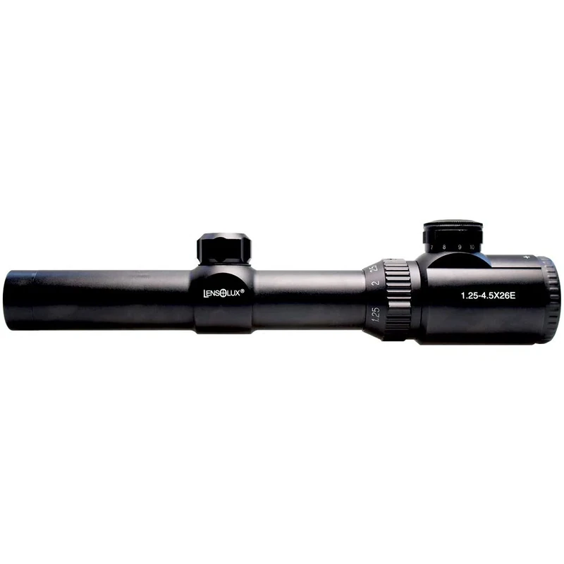 LENSOLUX 1,25-4,5 x 26E rifle scope, illuminated reticle, including 21,5 mm mount (Weaver/Picatinny)