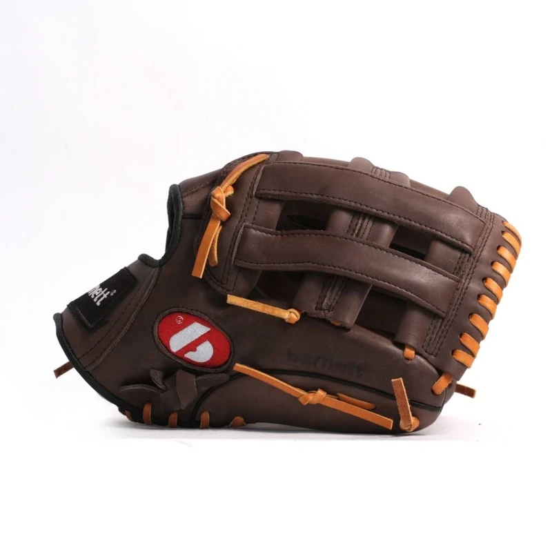 GL-125 REG Competition baseball glove, genuine leather, outfield 12.5', Black (Left-hand glove for right-handers)